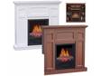 SYLVANIA Your choice of White or Cherry-finish electric fireplace